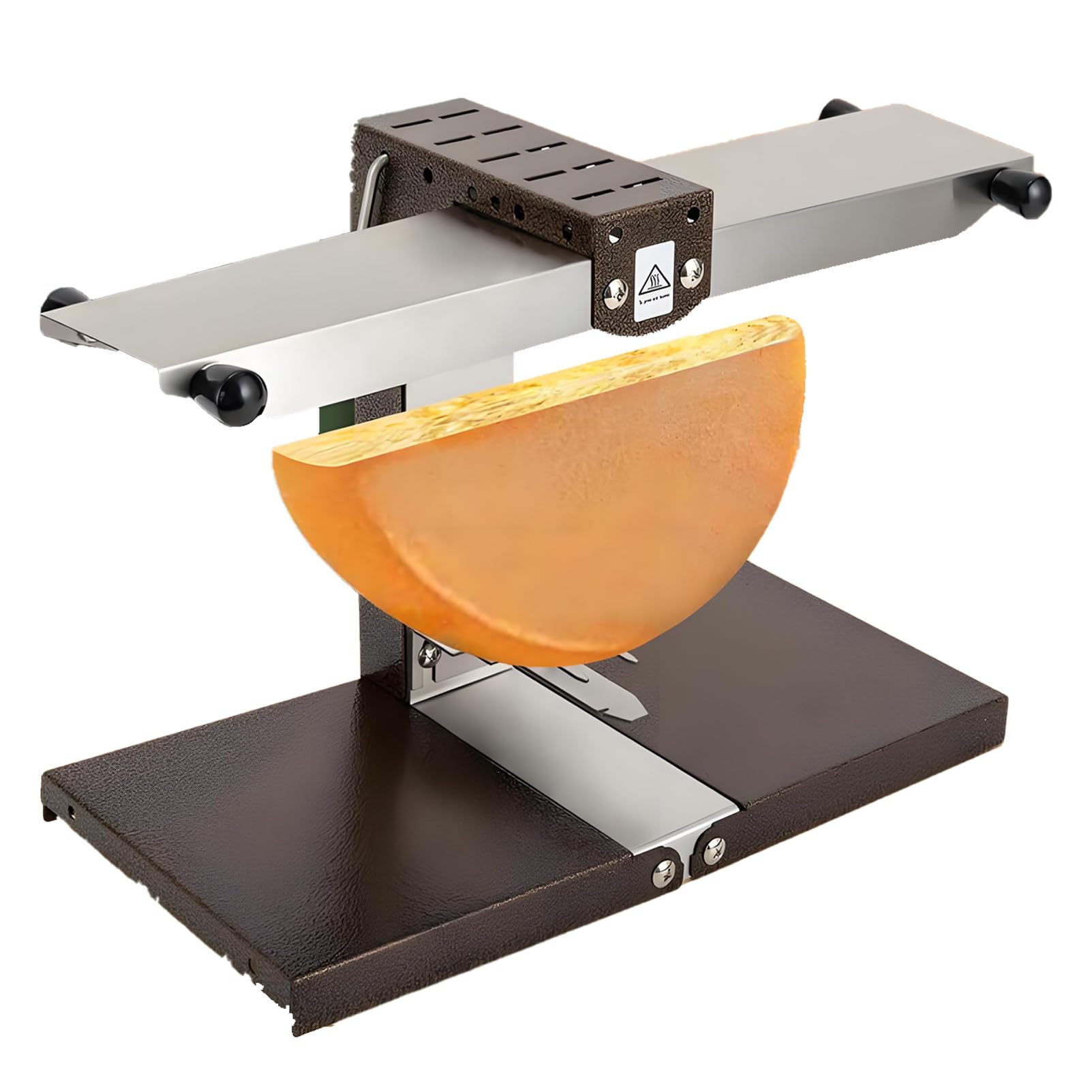 Appareil à raclette Traditionnel français pour Quart de meule,Grill de Table 4 Personnes avec résistances réglables,Pliable et Interrupteur de sécurité pour Une expérience culinaire optimale