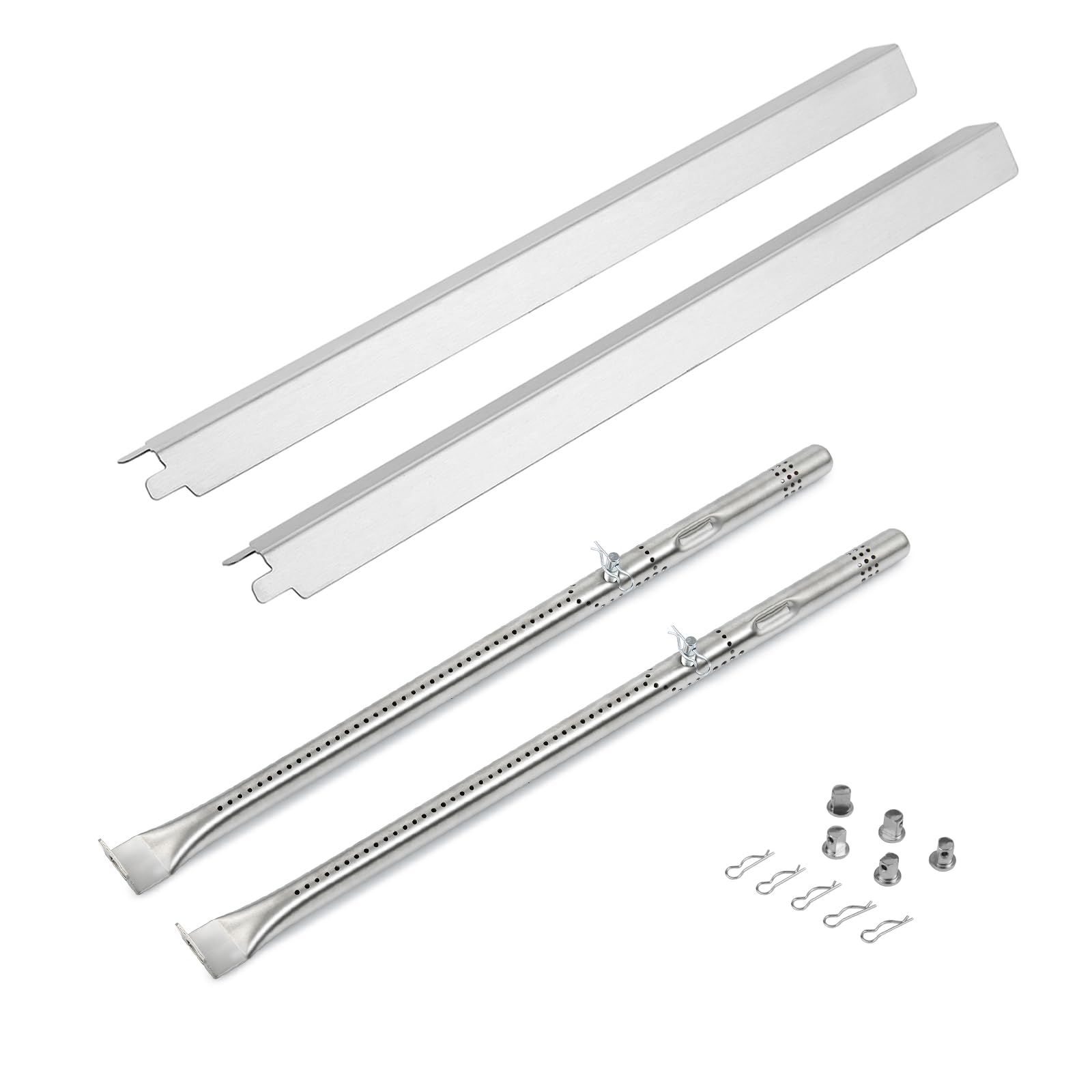 Grillflame 463630021 G325-0002-W1 Heat Tent Grill Burner Replacement Parts for Charbroil 2 Burner 463660021 Stainless Steel Heat Plate Char-Broil Performance Burners G327-2100-W1 Gas Grill Parts