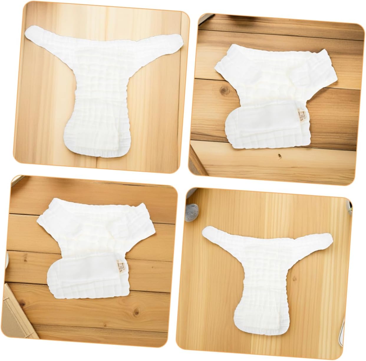 Ipetboom 3PCS Cotton Washable Cloth Diapers for Newborns and Boy Girl Soft and Breathable Pants S for Boys and Reusable Diaper