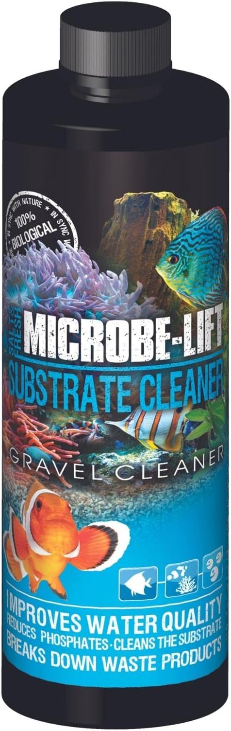 Microbe-Lift Gravel and Substrate Cleaner for Home Aquariums, 8-Ounce