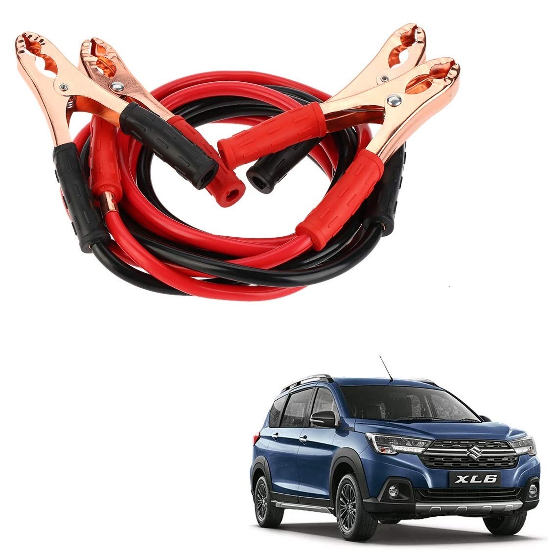 Kozdiko Car 500 Amp Heavy Duty Copper Core Tangle Battery Booster Cable 7.5 Ft for Maruti Suzuki XL6-image-27