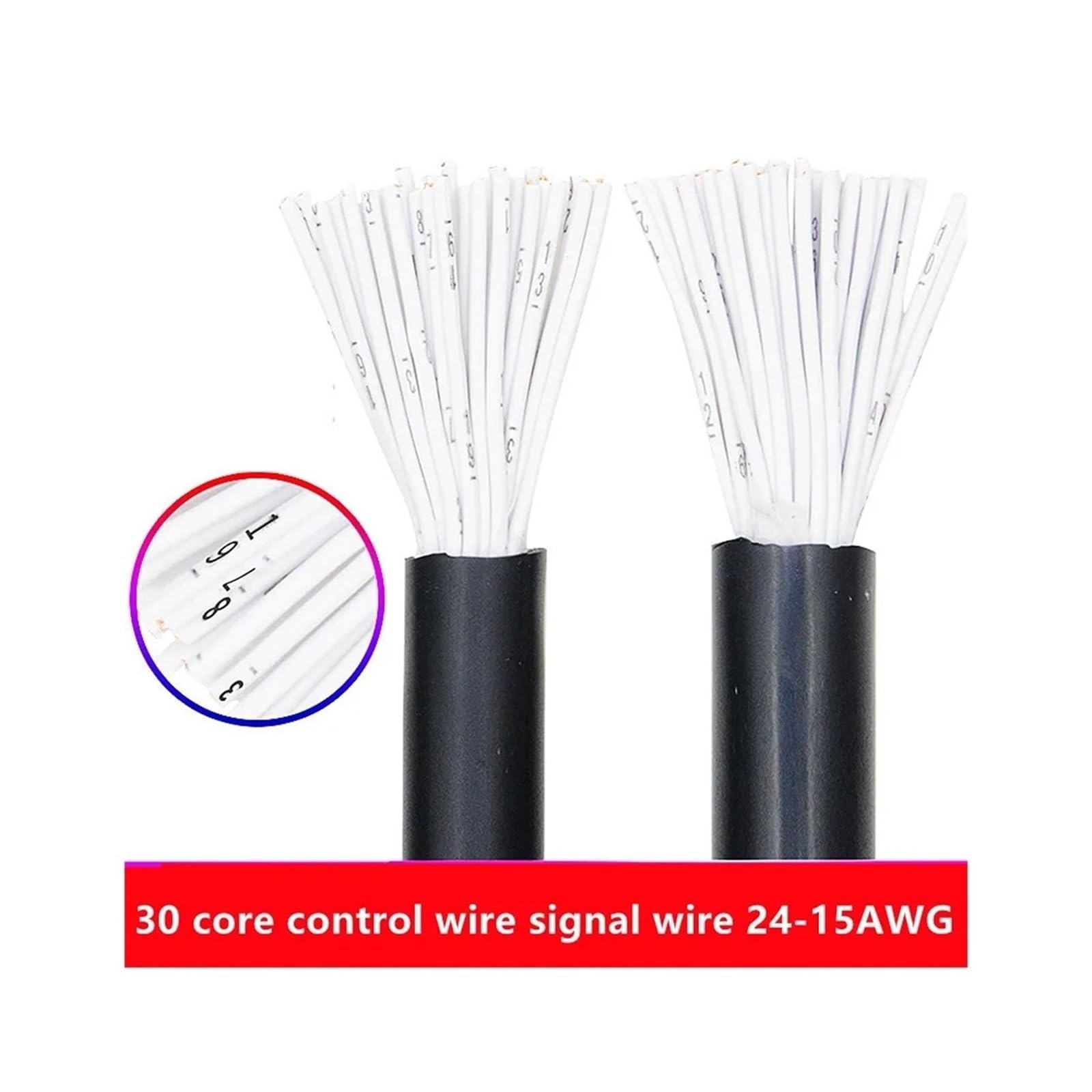 2M RVV Multi‑Core Control Cable,14‑40 Core 17‑26AWG