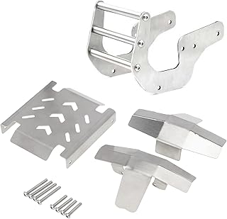 LAFEINA RC Anti-Collision Front Bumper, Chassis Armor, Axle Guard Plate Protection Set for LOSI LMT 4WD Solid Axle Monster Truck
