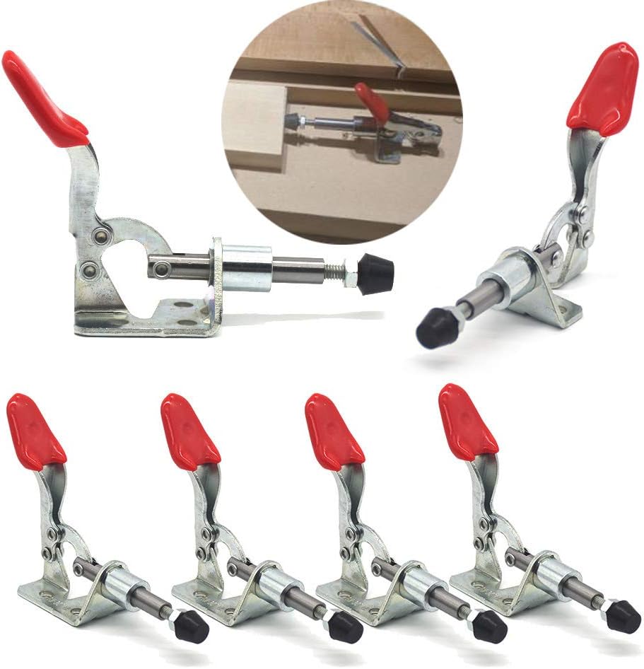 ETING Hand Tool 201B Toggle Clamp 198Lbs Antislip Red Horizontal Clamp