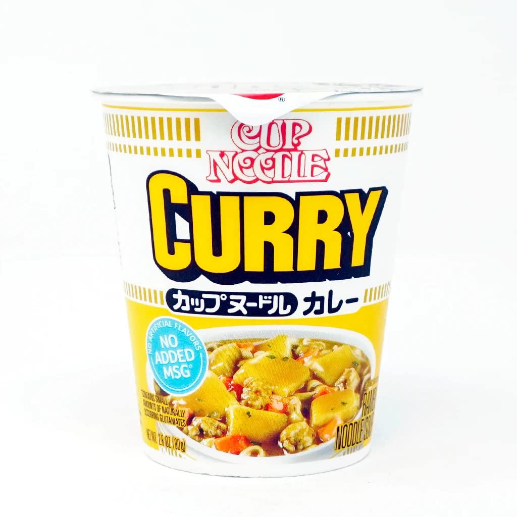 Nissin Cup Noodles Ramen Noodle Soup, Curry, 2.82 Ounce