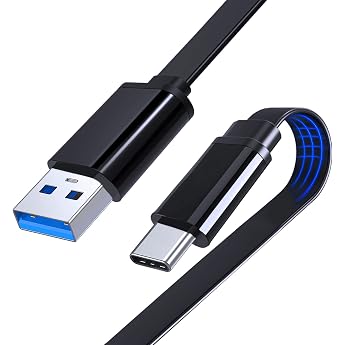 1M Flat Type C Charging Cable and Data Cable USB C Fast Charging Cable 3A for Samsung Galaxy S21 S20 A20e A21s A41 A42 A51 A52 A71 A72 M21 M51 Xiaomi Mi 10T Lite/POCO X3 NFC/Redmi Note 11 10 9T 9 8 Pro