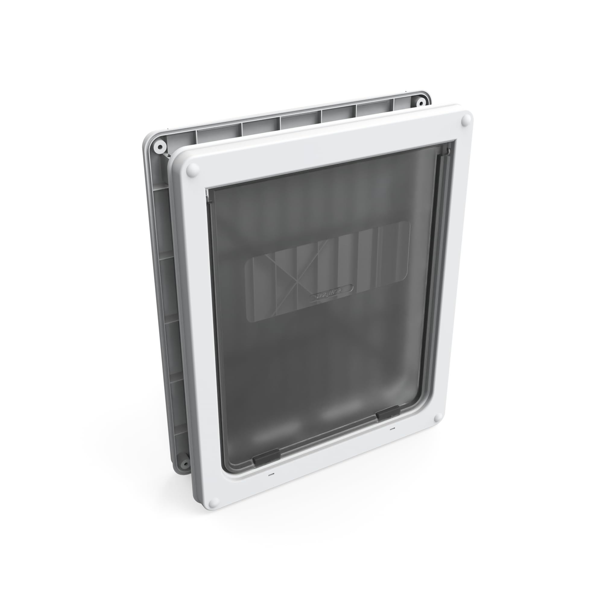 Dog Mate Lockable Large Dog Door (216) - Flap for Large Dogs and Cats, for UPVC, Wall and Wood, Securely Designed for Your Pets, White