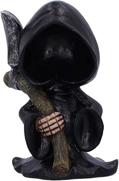 Desktop Art Statue Sculpture - Statue Halloween Figurine Accent Ornaments, Holy Death, Santa Muerte Holding For Festival, Bedroom Home Decor Fireplace DisplayA