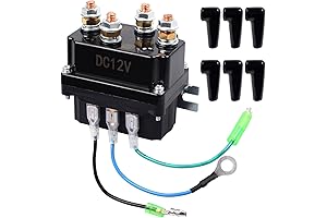12V 250A Winch Solenoid Relay Contactor 6-Protected Capa Winch Relay 5000-7000lbs