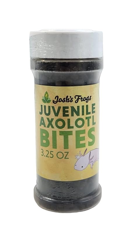 Alimento em Pellets que Afundam para Axolotes Juvenis Josh's Frogs, Sabor Camarão, 92 g