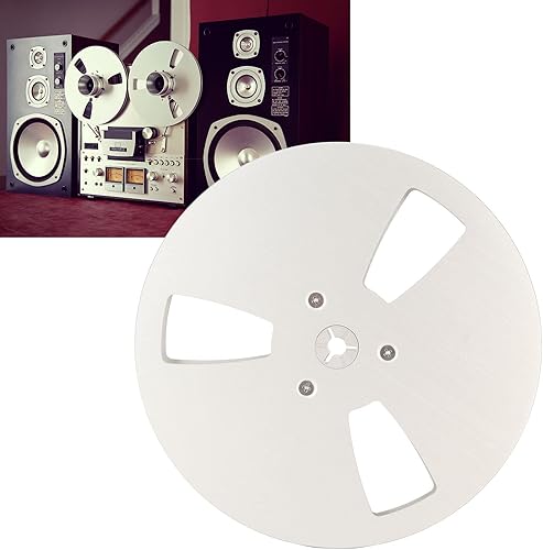 Miniatura 4 de Carrete vacío universal de plata de 7 pulgadas de aleación de aluminio de 3 agujeros