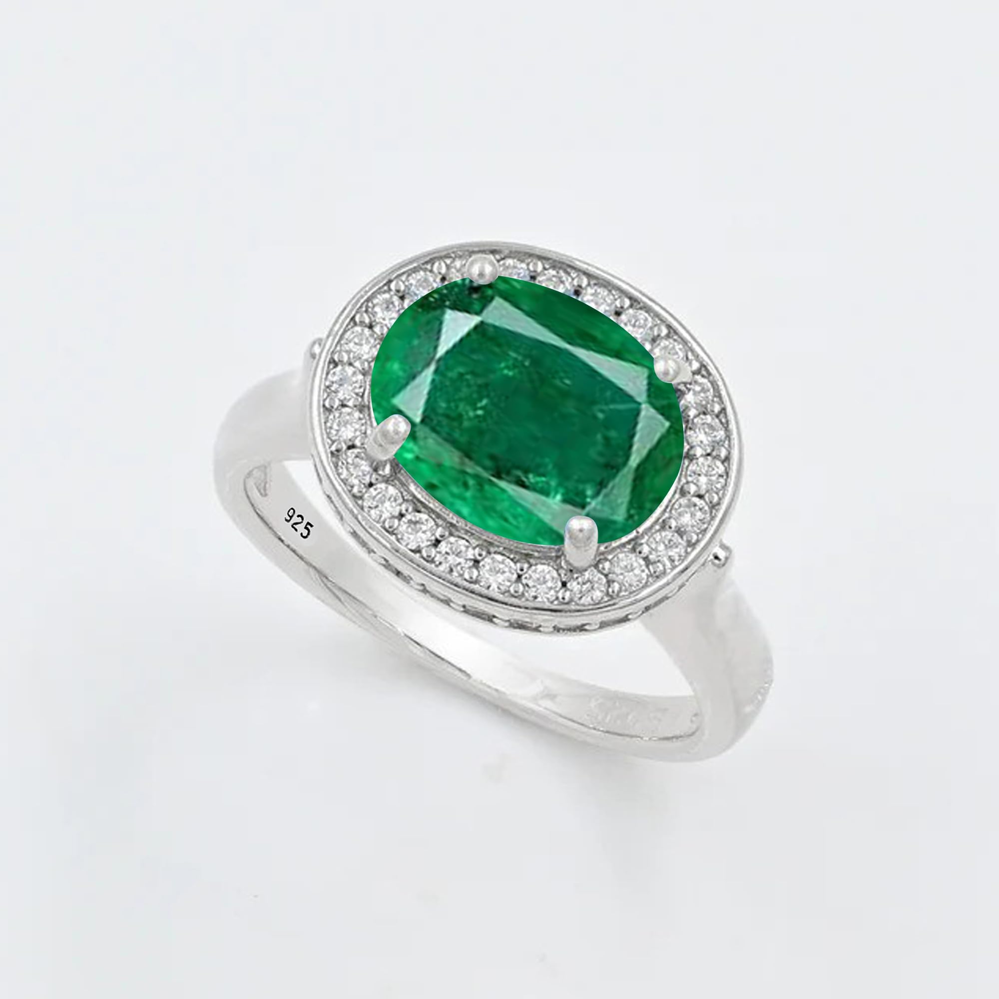 Ring aus 925er Sterlingsilber, Geburtssteinring für Frauen