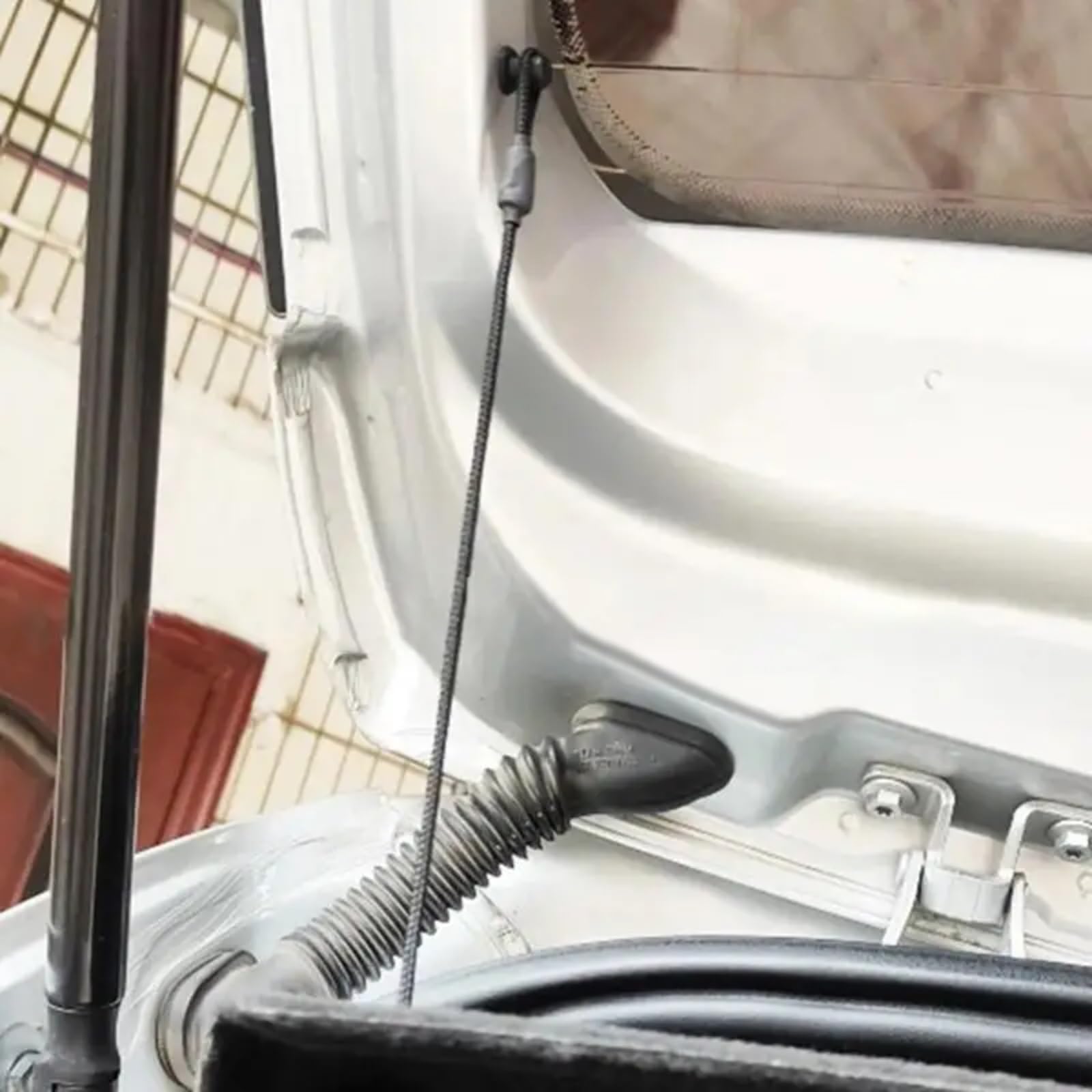Trasera Maletero Cuerda Compatible con VW para Golf MK6 MK5, 2 Piezas, Cubierta De Cordón para Estantes Traseros, Cuerda para Colgar En El Maletero, Hebilla, Correa De Sujeción
