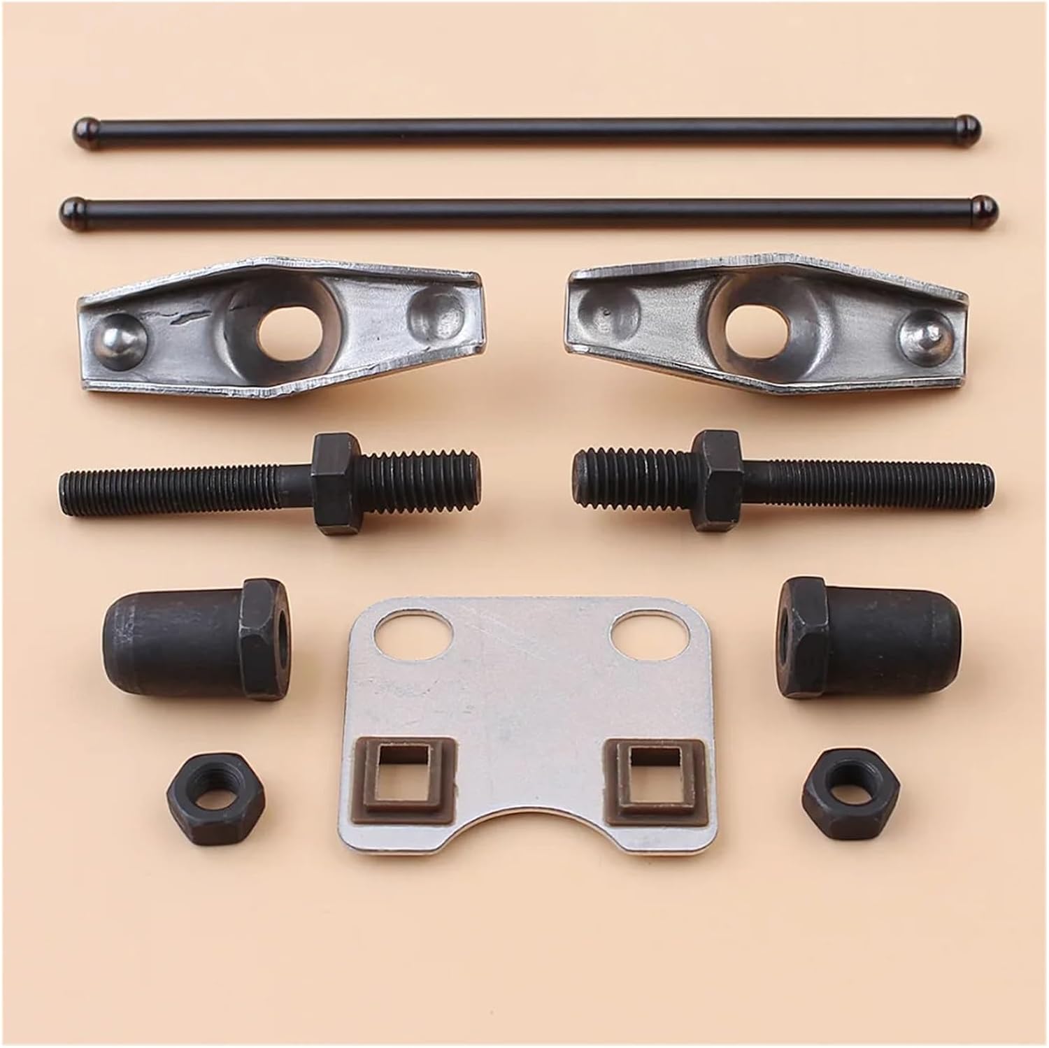 Rocker Arm Stud Push Rod Guide Plate Set for GX160 GX200 168F 5.5HP 6.5HP Engine Motor Generator