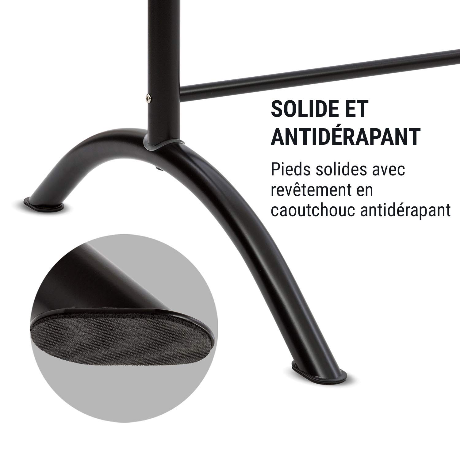 KLAR FIT Anna-Marie - Double Barre de Danse Classique, Pose Libre, Hauteur réglable, Poignées de Verrouillage, Pieds Solidesn, Tubes d'acier, Stretching