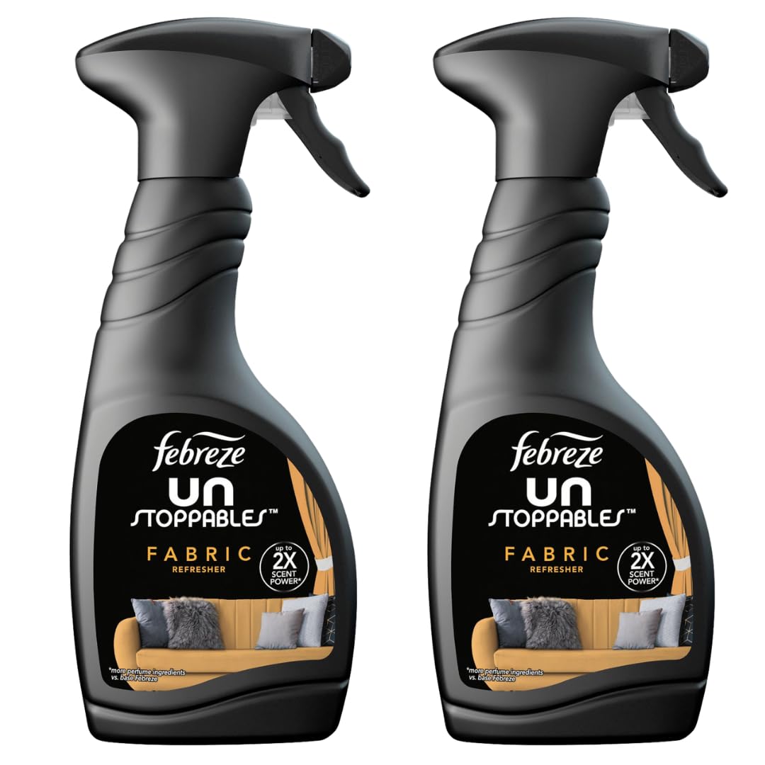 Febreze Fabric Refresher Air Freshener Sprays - Sofas, Curtains Odour Eliminator - Laundry Scent Boosters - Lavish 500ml - Box of 2