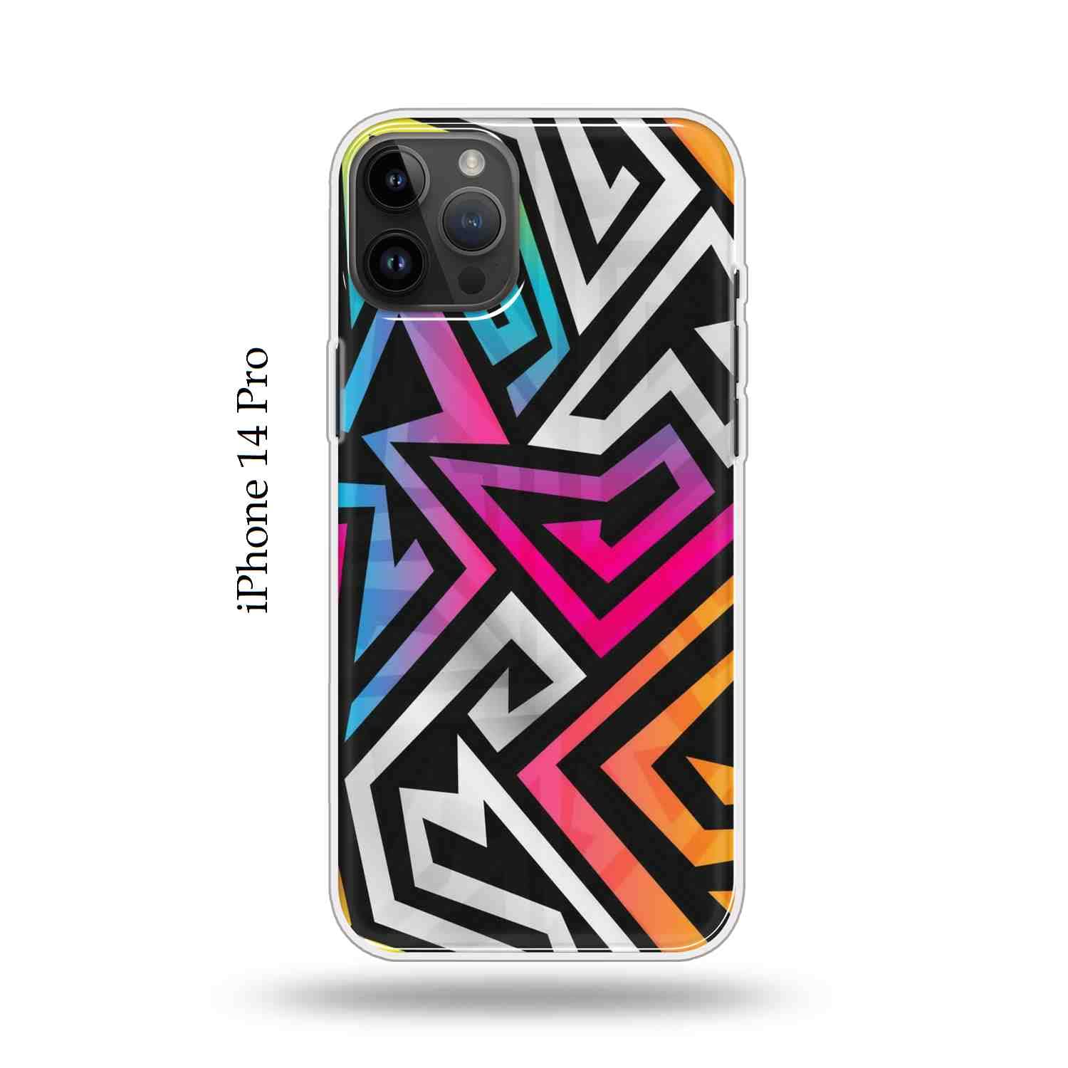 The Little Shop Designer Printed Soft Silicon Back Cover for iPhone 14 Pro (Crazy Shape)