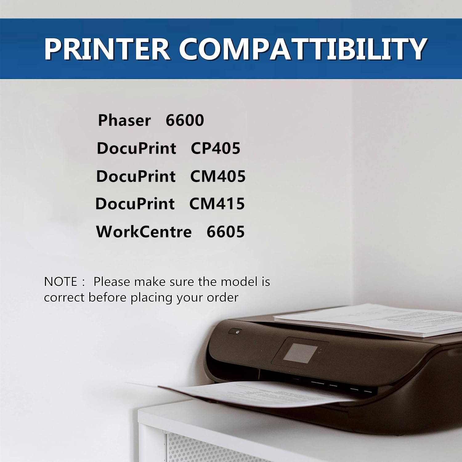VicLabs 115R00076 fuser Unit 110V Replacement for Xerox 115R00076 fuser Unit for use in Xerox Phaser 6600 WorkCentre 6605 DocuPrint CP405 CM405 CM415 Printers,110V (1- Pack)