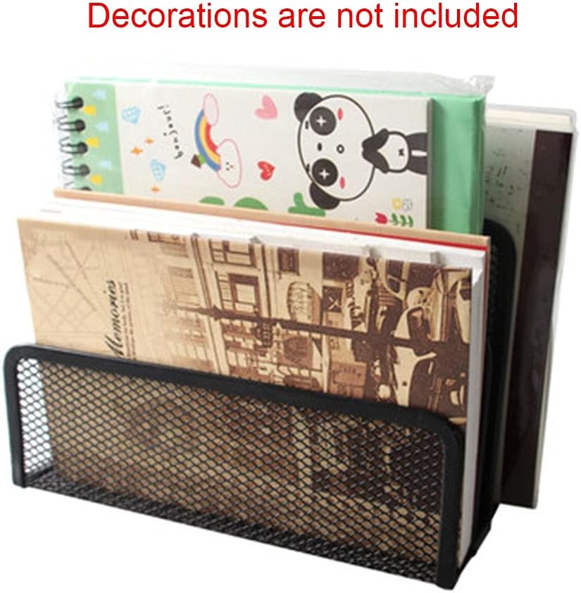 ブックシェルフ3層学校のトレイ雑誌のオフィスラックメタルメッシュレターホルダーファイルオーガナイザーオーガナイザー用品デスクトップ