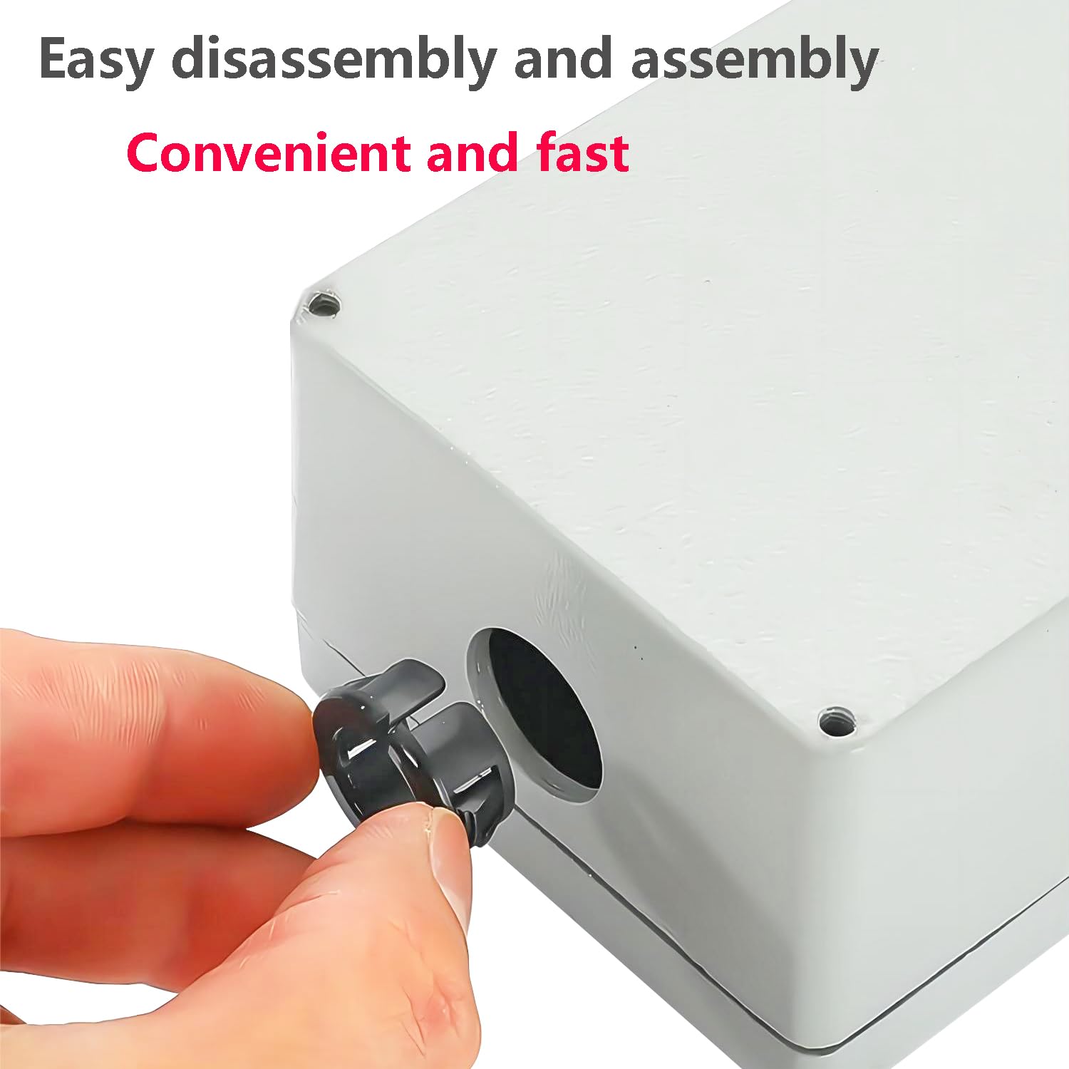 Qrity 20 Pz Passacavi in Plastica, Passacavo Copriforo Organizer, 19mm Passacavo Plastica, Passacavi Rotondo, Anelli di Tenuta in Plastica Passacavi