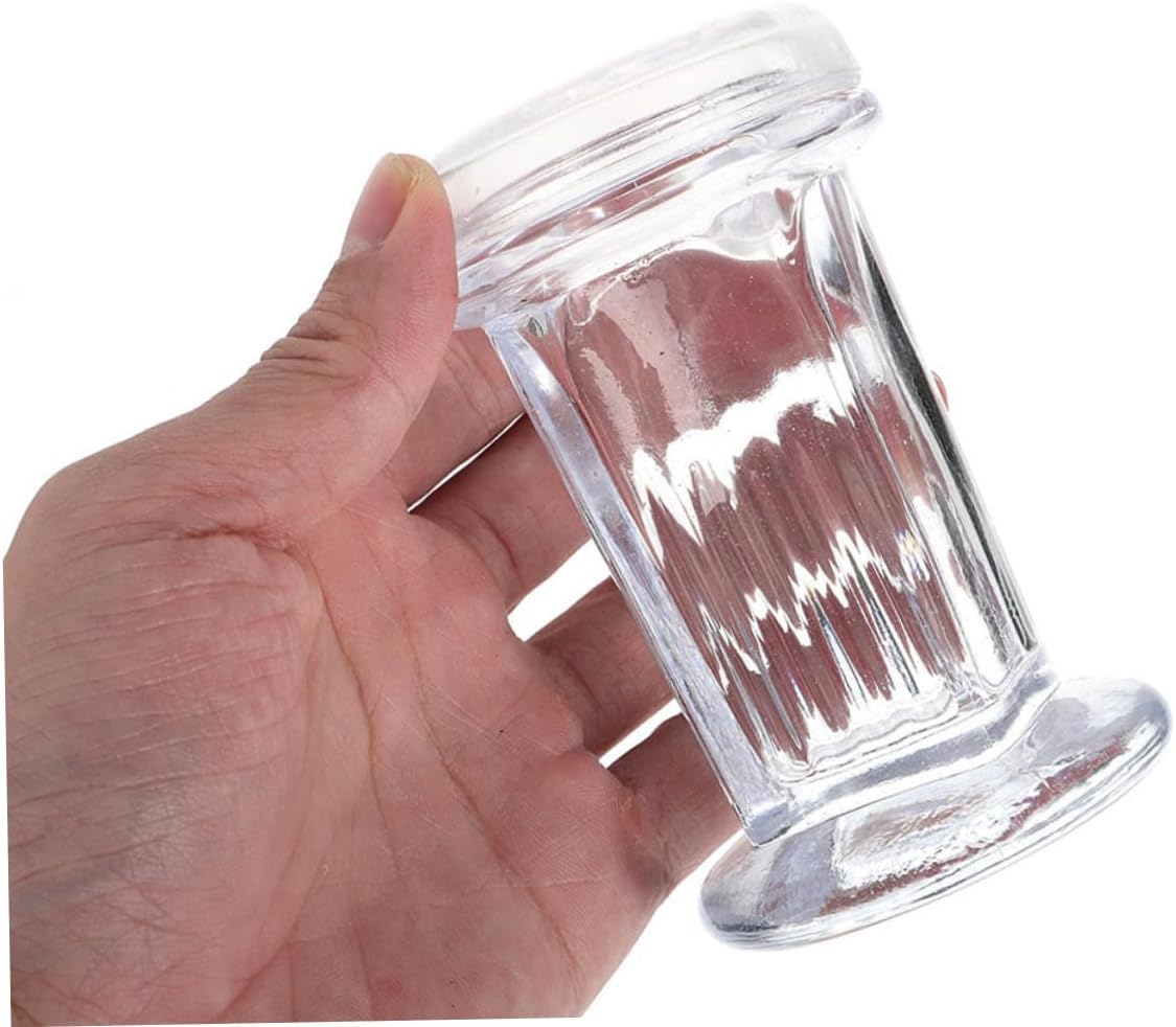 Luxshiny 3pcs Mason Jar Storage Containers Glass Staining Jars Lids Slide Capacity for Lab Experiments Biology