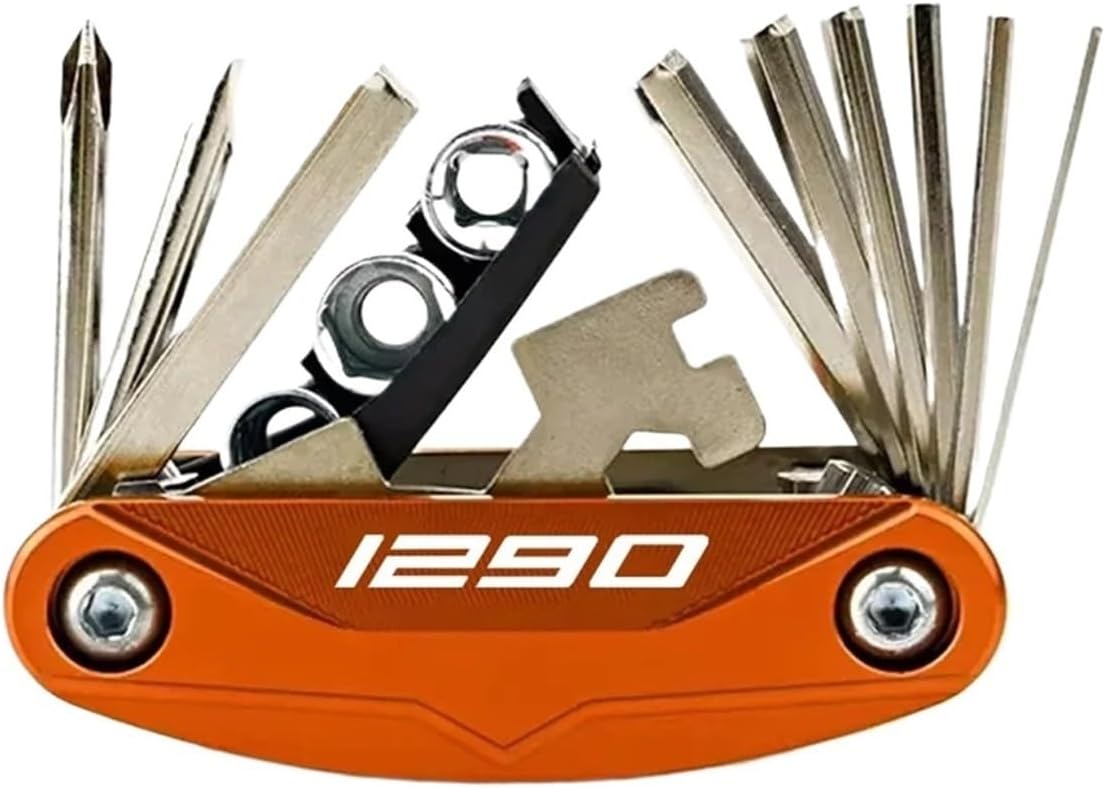 Fit For DUKE 1290 790 390 890 690 1090 1190 RC 390 125 250 1290 Super Adventure S Motorcycle Multi Repair Screwdriver Tool Set(Orange-1290)