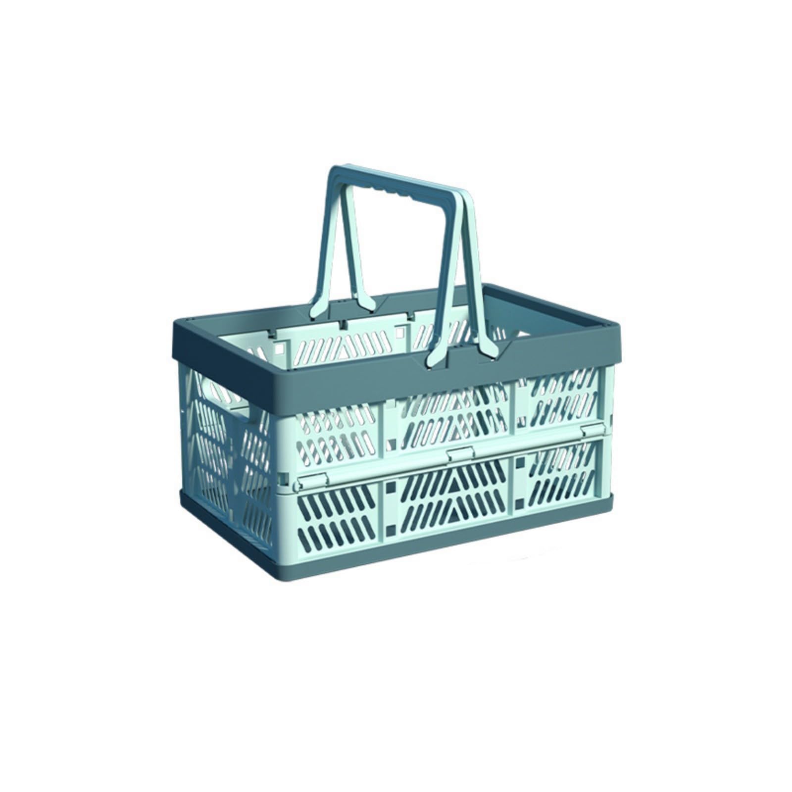 NMFLAB Compact ABS Folding Storage Functional Option for Household and Trips Thin Storage Box with Handle Foldable