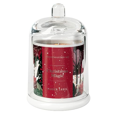 Christmas Magic Scented Candle, 10oz Natural Soy Wax Clear Bell