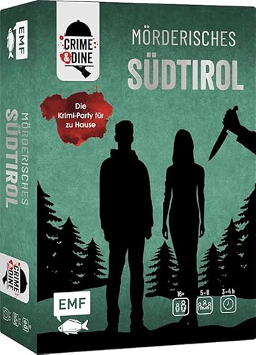 Stadtkrimis Exit Escape Stadtführung Crime & Dine – Das Krimi-Dinner-Set: Mörderisches Südtirol. Krimi-Party für zu Hause mit Einladungen, Rollenheften, Lageplan, Hinweisen, Tischkarten, Rezepten, Kostümideen und mehr: Für 5–8 Personen