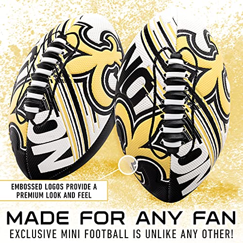 Image of Franklin Sports NFL Team Mini Footballs - Youth 8.5 inch Official NFL Licensed Football + Air Pump Set