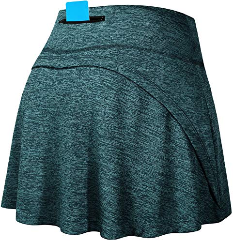Fulbelle Athletic Skirts Women, Teen Girls Summer Tennis Skorts Activewear Womens Golf Skirt High Waisted Running Skirt With Pockets Green Medium #TOP2
