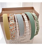 Ooosonlu Headbands for Women Wide Headband Hair Accessories Band Pearl Headband Wide Head Band