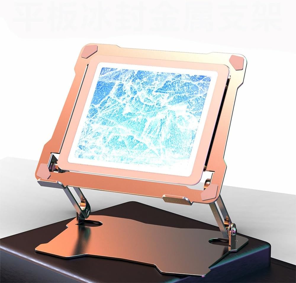 Flat Desktop Bracket Support Frame Painted Aluminum Alloy Large Hollow Radiator