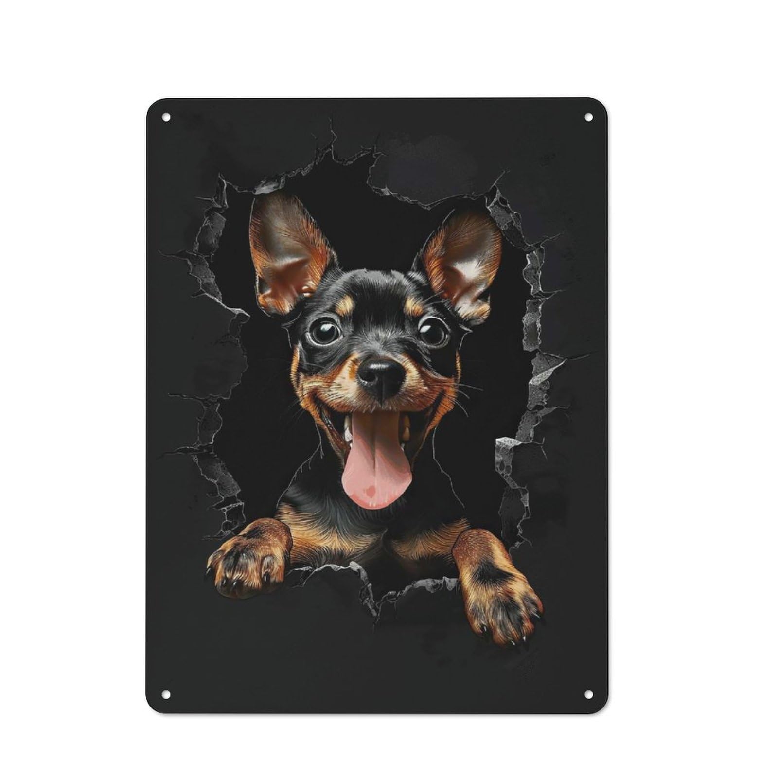 Junmoney Style-19 Vintage Garden Room Metal Sign 40X30cm Featuring Manchester Terrier, Utility Space Decor For Shed, Garden Room, Porch Or Garage