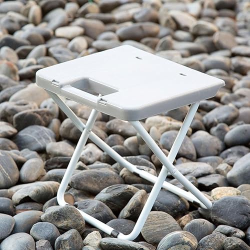 Miniatura 4 de Taburete de campamento, taburete plegable de 10 pulgadas de alto, 1.3 libras ligero, capacidad de carga de hasta 200 libras, para viajes,
