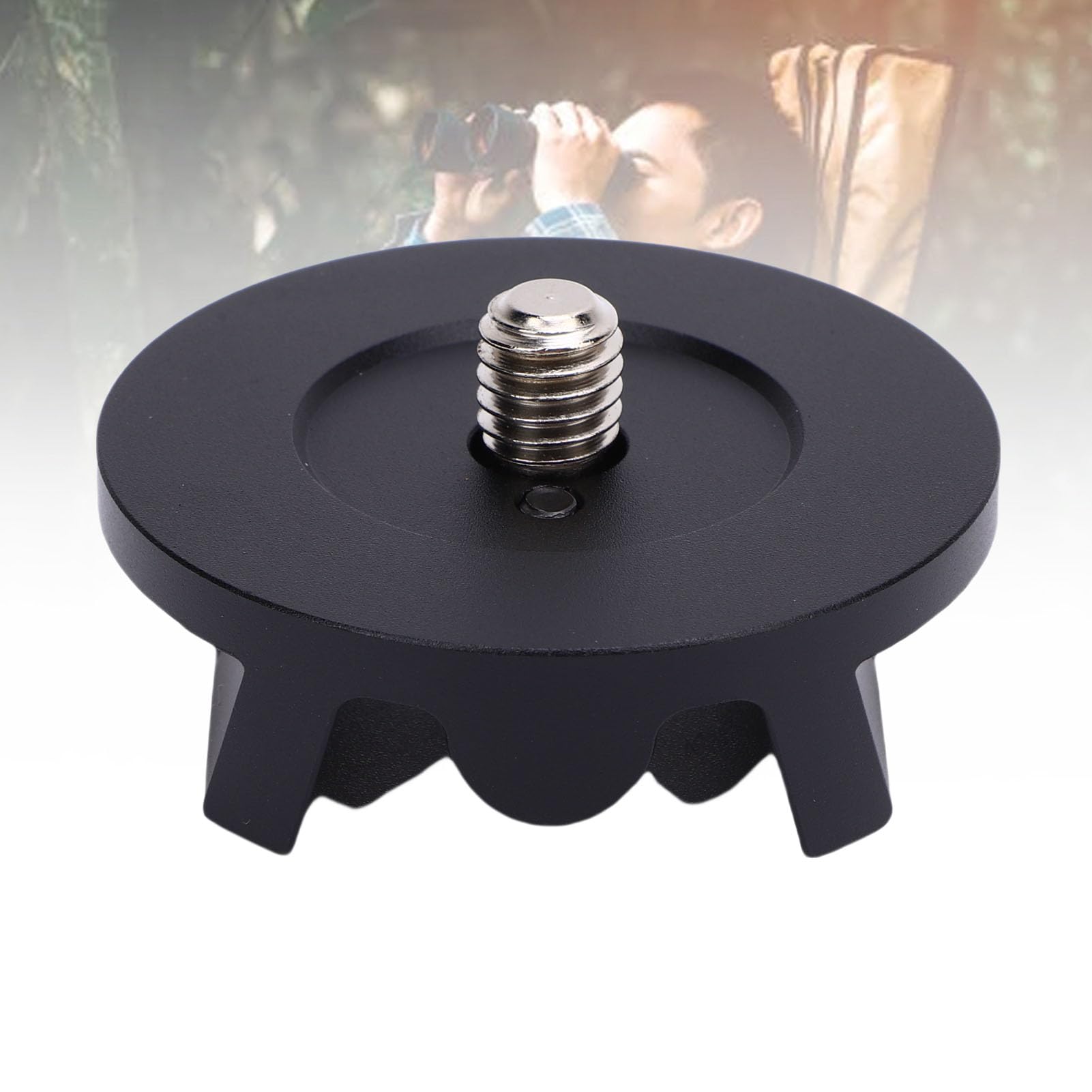 Adattatore per Testa a Sfera per Telescopio in Lega di (BLACK) | Interfaccia Standard, Manopola di Bloccaggio Rapido, Regolazione Multidirezionale, per Astronomia e Fotografia All'aperto