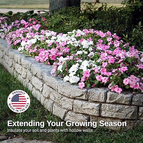 RTS Home Accents Rock Lock Landscape Edging and Border End Rock Set with 18-Inch Spike (Pack of 3)