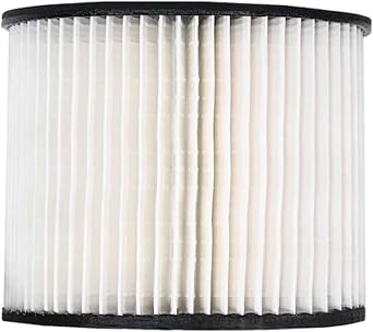 Koblenz 45-11169-00-7 Washable Cartridge Filter | Fits 5- Wet-Dry-Blow Vacuum Tanks, Easy to Install, Long-Lasting, For Home and Kitchen, Powerful Motor, For Everyday Use