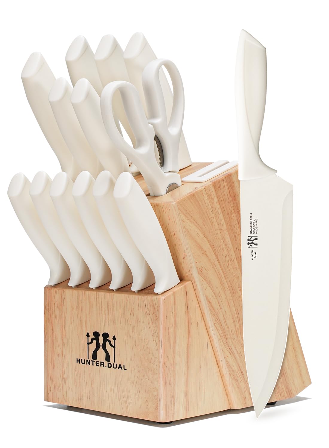 HUNTER.DUAL Knife Set, Dishwasher Safe Kitchen Knife Set with