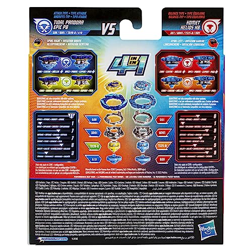 Aburrimiento cero con el pack de peonzas competitivas Beyblade Burst QuadStrike 3