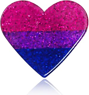 LGBTQ+ Pride Pins - Rainbow Heart Flag Lapel Brooch Pin Badge Progress Pride Bisexual Transgender Nonbinary Lesbian Pansexual LGBTQ Accessories for Jackets Backpacks Hats