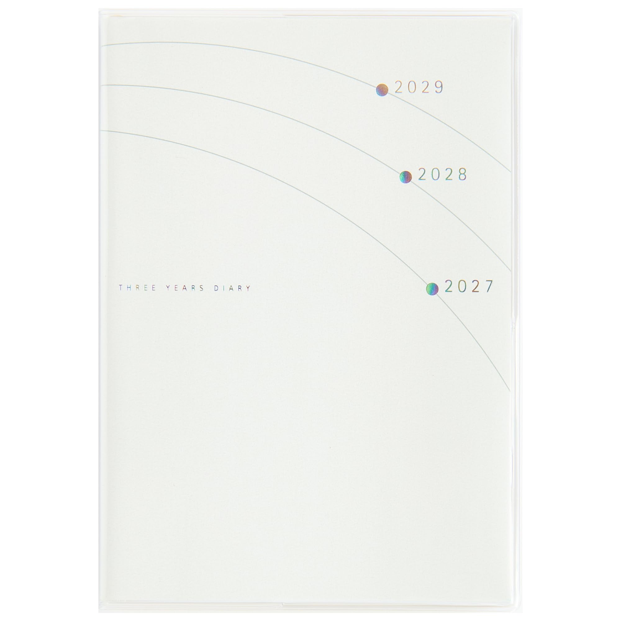 3-Year Journal 2027-2029, B6, English Edition, Yearly Comparison and Memo