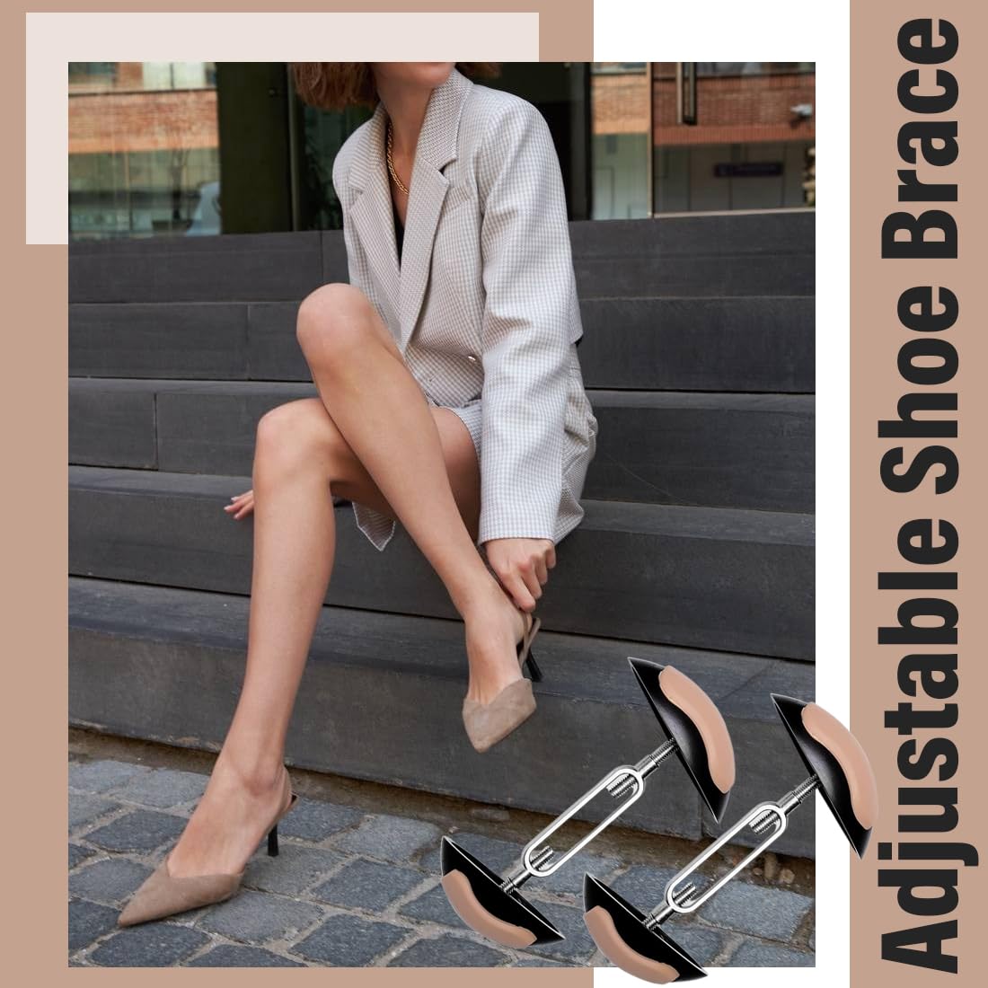 Hormas para zapatos Extensiones de zapatos para hombres y mujeres, paquete de 2, ensanchadores de zapatos profesionales, extensiones ajustables para zapatos y botas