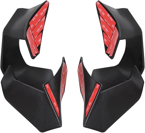 Miniatura 1 de DISPRA Motorcycle Black Winglets Aerodynamic Wing Kit Spoiler ABS Plastic Accessories Compatible for Yamaha YZF-R7 YZF R7 2022 2023