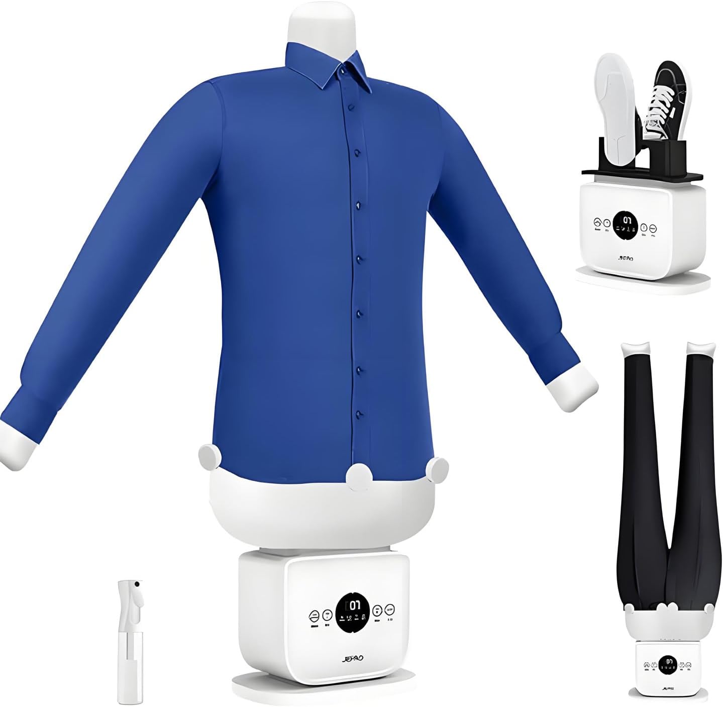 Fully Automatic Ironing Machine & Inflatable Iron Dryer Featuring 360° Circulating Heat and Sock Clips for Internal External Drying of Underwear and Coats CombinationA