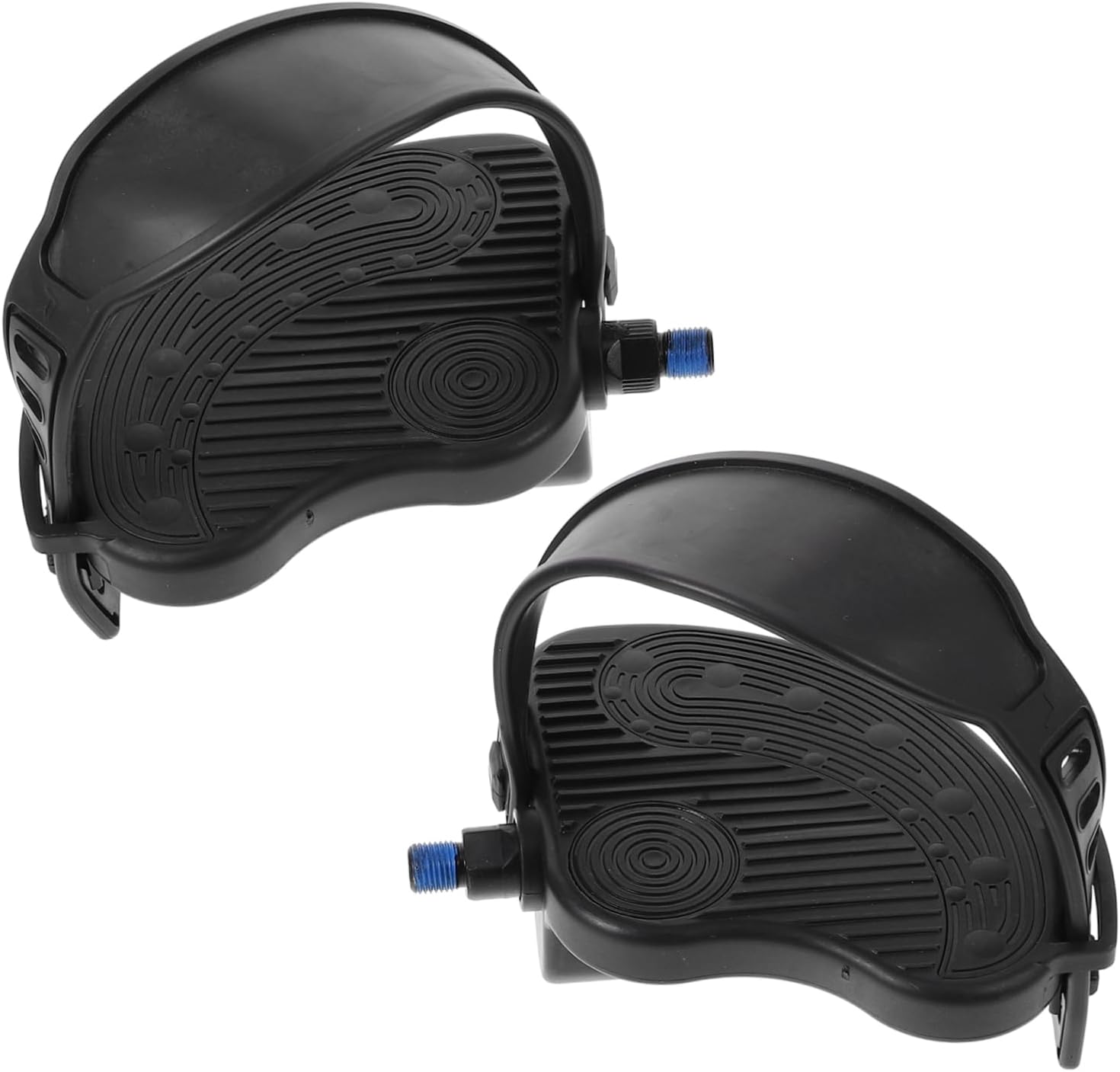 Mipcase 2sets Exercise Bike Pedals Toe Cages Bike Pedal Straps for Indoor Cycling