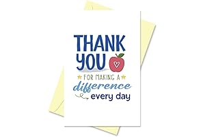 Thoughtful Teacher Appreciation Card: Express Your Gratitude for Making a Difference