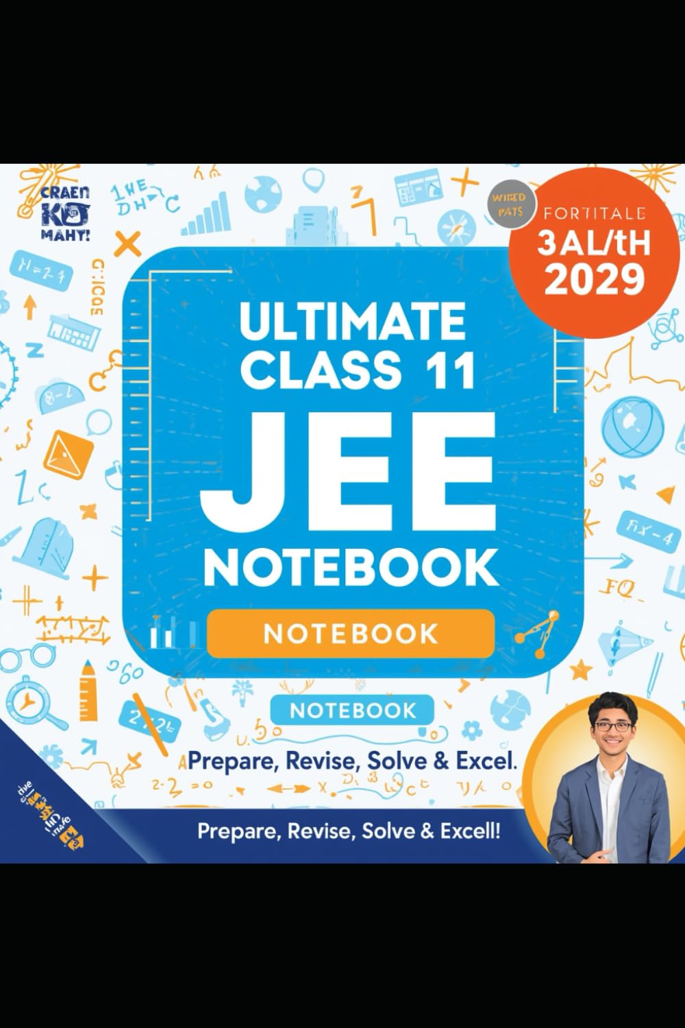 Ultimate Class 11 JEE Mathematics Notebook: Prepare, Revise & Excel: All-in-One Notebook for Class 11 Students – Formulas, Tricks, Solved Examples & Practice Questions
