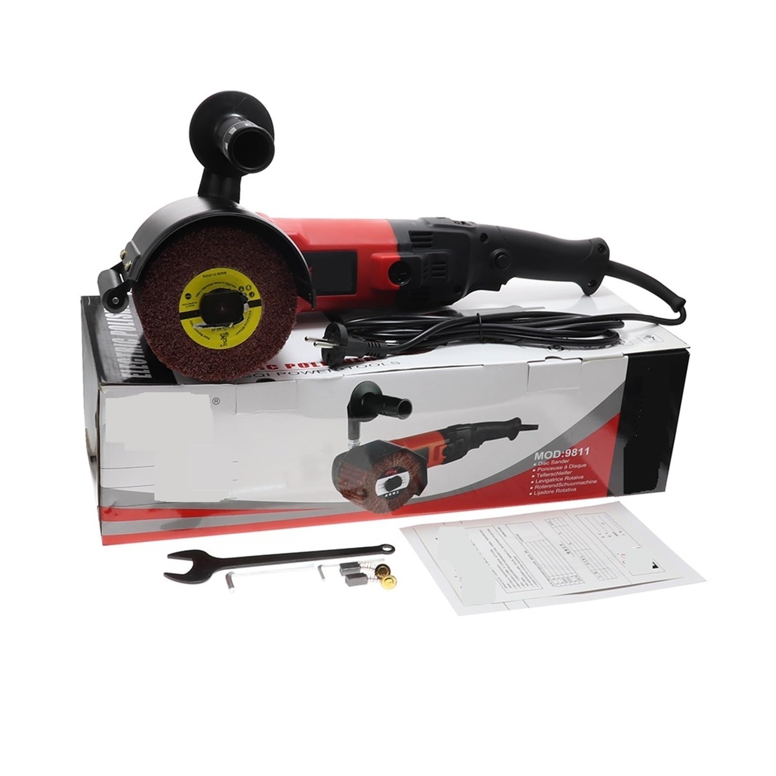 Macchina for trafilatura in acciaio inossidabile 1200W Levigatrice elettrica Lucidatrice for metalli Riparazione della superficie graffiata dopo la lucidatrice for saldatura di Fai da te e hobby creativi