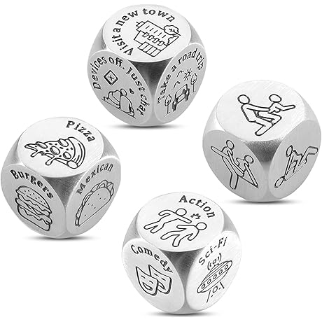 Gleaming Date Night Dice - The Perfect Anniversary and Valentine's Delight